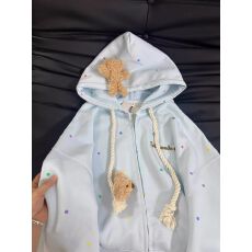 批发薄款350克 原版好做工 刺绣<b class='q'>小熊</b>辅料【纯棉华棉复合】<b class='q'>卫衣</b>
