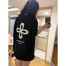 批发 实价 二本针+毛巾绣+内里铺布【19支220克纯棉】短袖T恤女