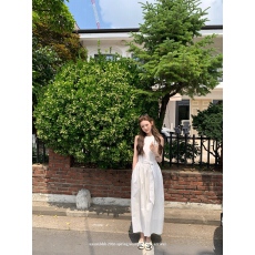 批发aaaaxbbb 静奢庄园  夏季法式无袖连衣裙收腰气质显瘦<b class='q'>背心</b><b class='q'>长裙女</b>