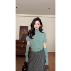 批发小众设计感气质休闲高级感毛织上衣