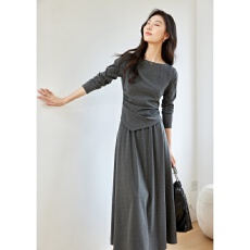 批发气质通勤套装<b class='q'>裙</b>女2026秋季新款收腰上衣<b class='q'>伞</b><b class='q'>裙</b>子洋气两件套