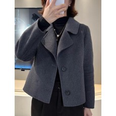 批发双面毛呢西装外套女士春秋冬季2026年新款爆款小个子气质呢子大衣
