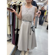 批发2026档口上新，配腰带<b class='q'>棉布</b>无袖<b class='q'>连衣裙</b>，好看好看反应好4B454