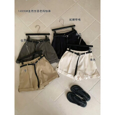 批发2026档口上新，夏季新品，配腰带4分短<b class='q'>裤</b>3-C90