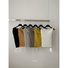 档口上新，好看的针织一字领背心小件，很好看，2-B100