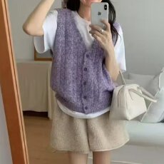 批发档口上新 复古麻花针织马甲女V领开衫背心上衣秋<b class='q'>冬</b>百搭显瘦