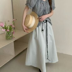 批发档口上新 2026新款法式复古泡泡袖上衣<b class='q'>格子</b><b class='q'>衬衫女</b>百搭显瘦