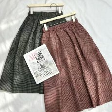 批发档口上新 2026新款女式复古格纹高腰A字半身裙百搭显瘦中长款裙子