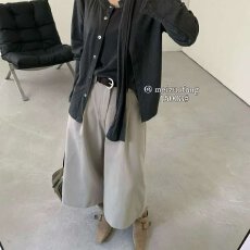 批发档口上新 2026新款女款日系复古宽松垂感阔腿长裤休闲裤百搭显瘦