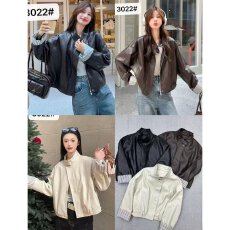 批发档口上新 2026年新款女装黑色皮衣外套女秋<b class='q'>冬</b>加绒保暖夹克上衣