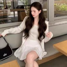 批发档口上新 2026年新款<b class='q'>女</b>装夏季宽松长袖<b class='q'>连衣裙</b>百搭显瘦A字裙