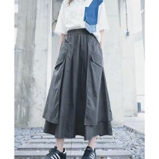 批发档口上新 2026<b class='q'>夏</b>季新款女装宽松工装风拼接口袋半身长裙