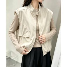 批发档口上新 2026<b class='q'>春</b>季新款女装工装马甲外套拉链口袋宽松百搭上衣