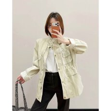 批发档口上新 2026年秋季新款女装宽松立领工装<b class='q'>外套</b>休闲<b class='q'>中长款</b><b class='q'>外套</b>