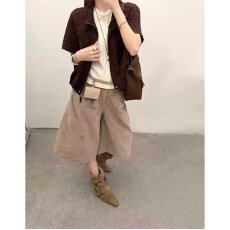 批发档口上新 2026年秋季新款女装拼接<b class='q'>短袖</b><b class='q'>外套</b>宽松立领拉链开衫上衣