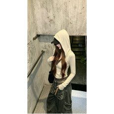 批发档口上新 2026年秋季新款女装假两件豹纹拼接连帽<b class='q'>针织衫</b>修身帽衫