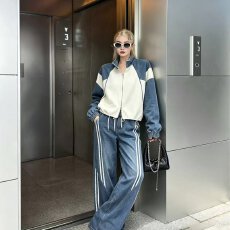 批发档口上新 2026<b class='q'>夏季</b>女装休闲两件套外套阔腿长裤套装
