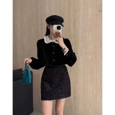 批发档口上新 2026年春秋季女装复古甜美蕾丝<b class='q'>娃娃领</b>长袖<b class='q'>衬衫</b>修身百搭