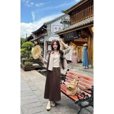批发档口上新 2026夏季新款女装<b class='q'>休闲</b>套装衬衫外披背心半身长裙