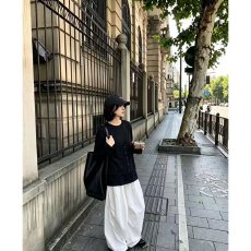 批发档口上新 2026年春秋季女装宽松圆领长袖针织衫拼接纽扣套头毛衣
