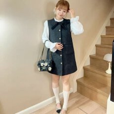 批发档口上新 2026年秋冬新款女装毛呢背心裙A字中长款<b class='q'>无袖</b>马甲裙