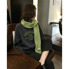 批发档口上新 2026年春秋季女装宽松圆领套头卫衣字母印花长袖上衣
