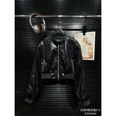 批发复古风立领<b class='q'>长袖</b>超短款亮面蛇皮纹拉链夹克T恤 显瘦气质