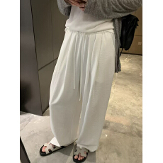 批发阔腿裤<b class='q'>女</b>夏季薄款慵懒风小个子防晒凉凉裤直筒宽松冰丝山本裤