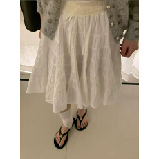 法式复古简约气质减龄设计感百搭显瘦半裙