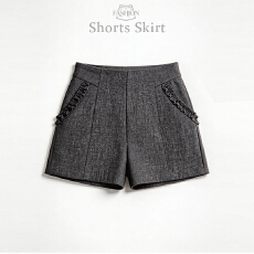 批发实拍短裤女高腰2026春季新款黑色a字阔腿显瘦大码休闲西装短裤子