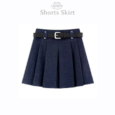 批发实拍<b class='q'>西装</b>牛仔甜酷辣妹学院百褶裙女 小个子减龄百搭a字休闲半身裙