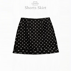 批发实拍法式白色波点半身裙女春夏复古减龄妹高腰包臀A字圆点短<b class='q'>裙子</b>