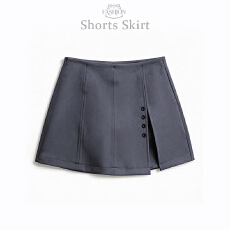 批发实拍2026春新款灰色开叉半身裙女高腰包臀裙a字裙一步裙<b class='q'>西装</b>短裙