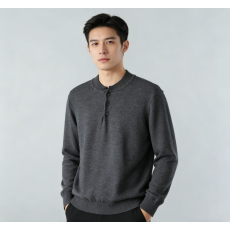 批发男士针织长袖T恤