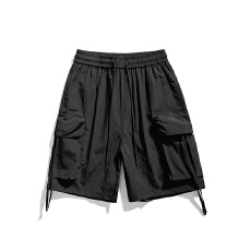 夏季速干短裤男士新款美式多口袋工装休闲薄款五分裤