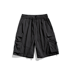 批发美式工装短<b class='q'>裤</b>男夏季薄款户外机能大口袋五分<b class='q'>裤</b>