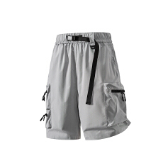 批发夏季新款腰带松紧运动五分<b class='q'>裤</b>男户外宽松百搭休闲短<b class='q'>裤</b>