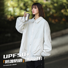 批发美式翻领长袖衬衫夏季速干透气百搭休闲户外防风上衣外套<b class='q'>男</b>