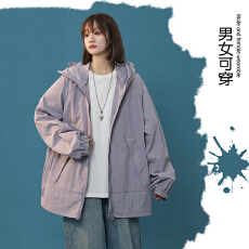 批发可拆卸伸长帽檐夜光线条防晒男女夏季<b class='q'>宽松</b>轻薄透气防晒服外套情侣