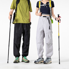 批发<b class='q'>美式</b>工装裤子男款春秋季男士束脚宽松<b class='q'>休闲</b>户外运动伞兵冲锋裤