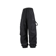 美式复古工装裤男款春秋季男士宽松直筒束脚休闲户外运动冲锋裤