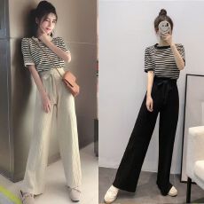 批发网红套装女2026<b class='q'>夏</b>季新款韩版时尚大码阔腿裤短袖休闲两件套