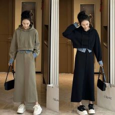 批发<b class='q'>大码</b>女装秋季卫衣套装洋气减龄胖mm200斤显瘦半身裙时尚两件套