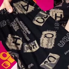 批发凉爽冰丝中年妈妈休闲裤子字母印花夏季薄款广场舞宽松显瘦裤子女
