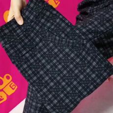 批发<b class='q'>女裤</b>春秋薄款外穿裤子两侧带兜直筒裤<b class='q'>中老年</b><b class='q'>女裤</b>格子裤女