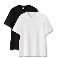 批发100%优质纯棉夏季短袖t恤男女同款<b class='q'>宽松</b>光板空白版百搭显瘦上衣