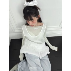 批发2026 <b class='q'>韩国</b>东大门百搭  立体剪裁系带甜美叠穿背心裙