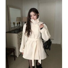 批发已出货 chic 韩版 加棉加厚毛呢保暖外套