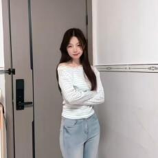 批发【官图天丝螺纹110克】韩版复古长袖<b class='q'>T</b><b class='q'>恤</b>女时尚百搭修身显瘦上衣潮