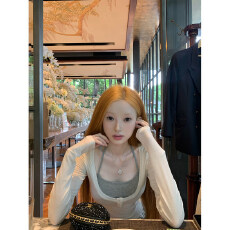 批发【官图人棉1*1】<b class='q'>欧美</b>纯色长袖<b class='q'>T</b><b class='q'>恤</b>女简约日常百搭气质独特上衣ins